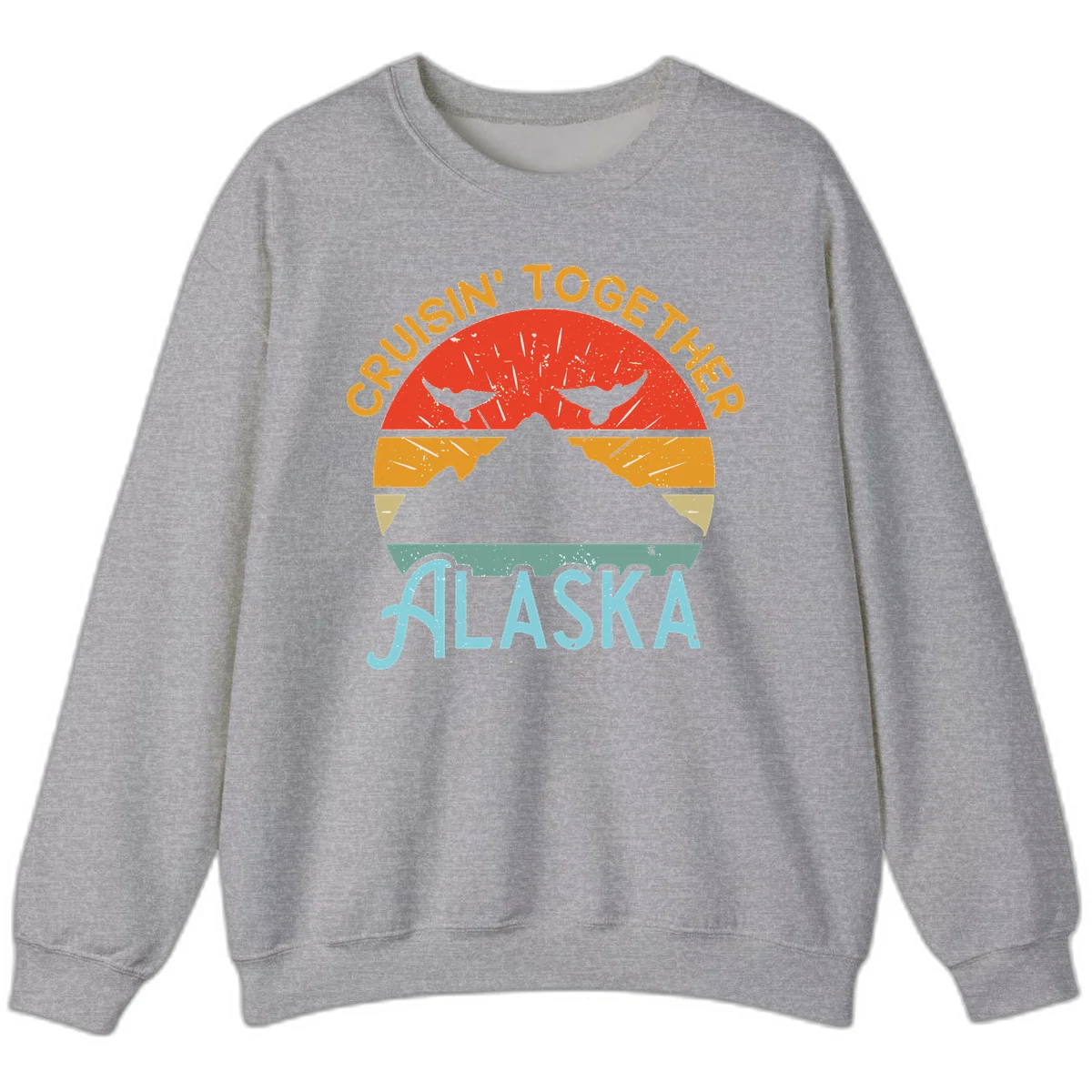 Crushin' Together Alaska Sweatshirt in Sport Grey