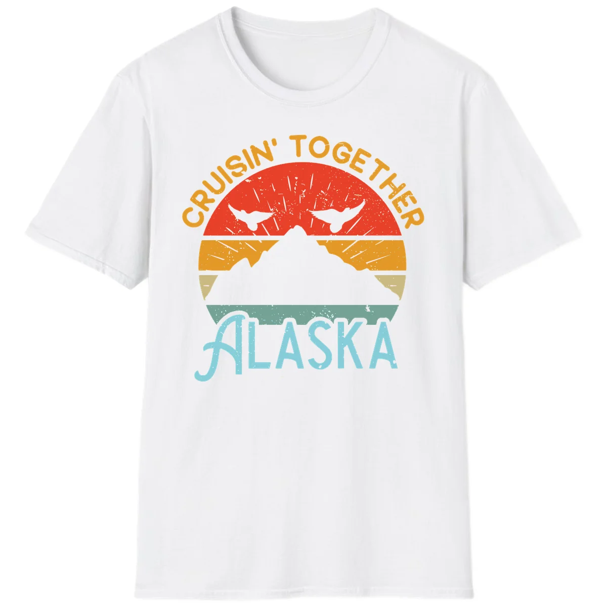 Crushin' Together Alaska T-Shirt in White