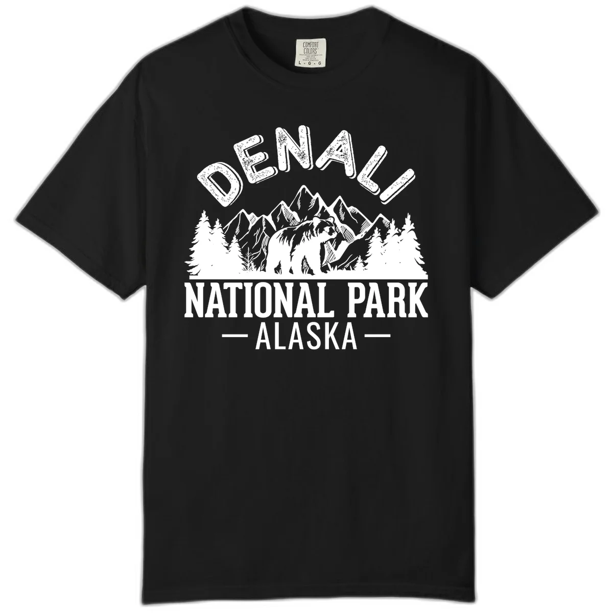 Denali National Park Alaska Wilderness Comfort Color in Black