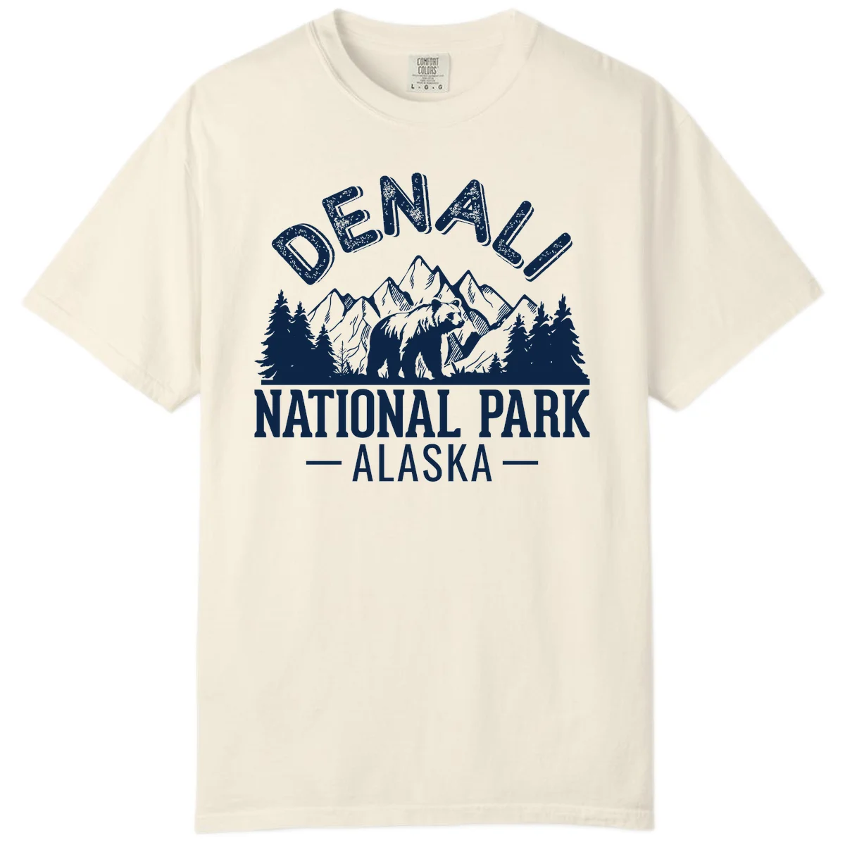 Denali National Park Alaska Wilderness Comfort Color in Ivory