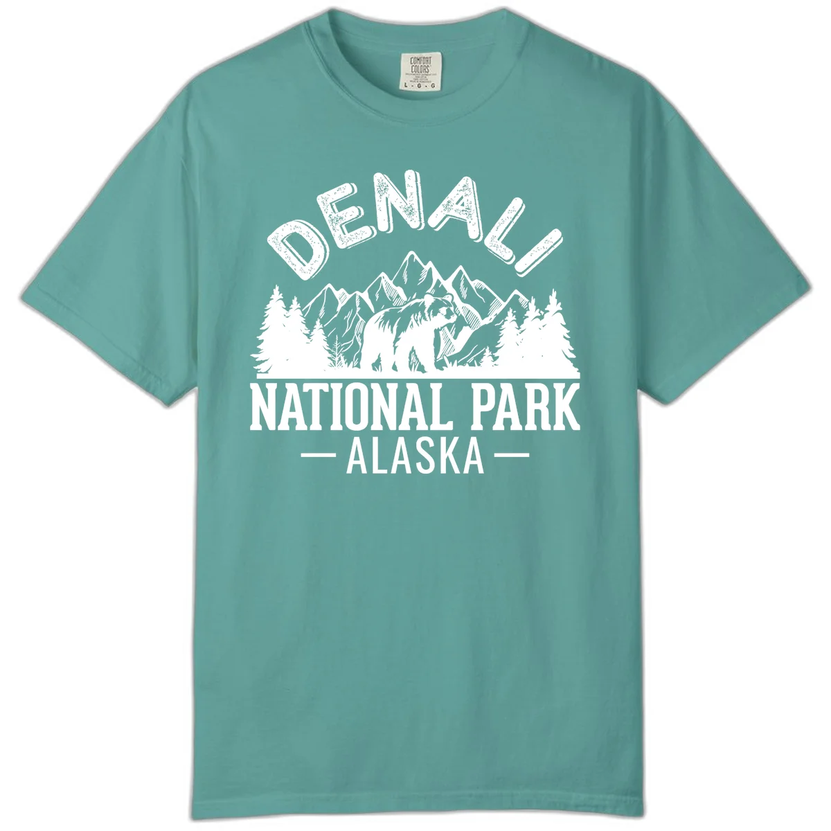 Denali National Park Alaska Wilderness Comfort Color in Seafoam