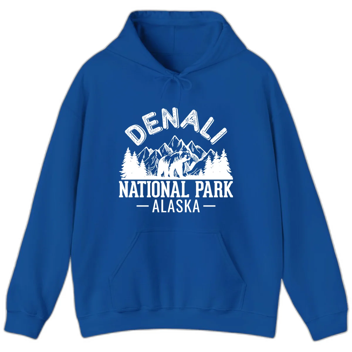 Denali National Park Alaska Wilderness Hoodie in Royal