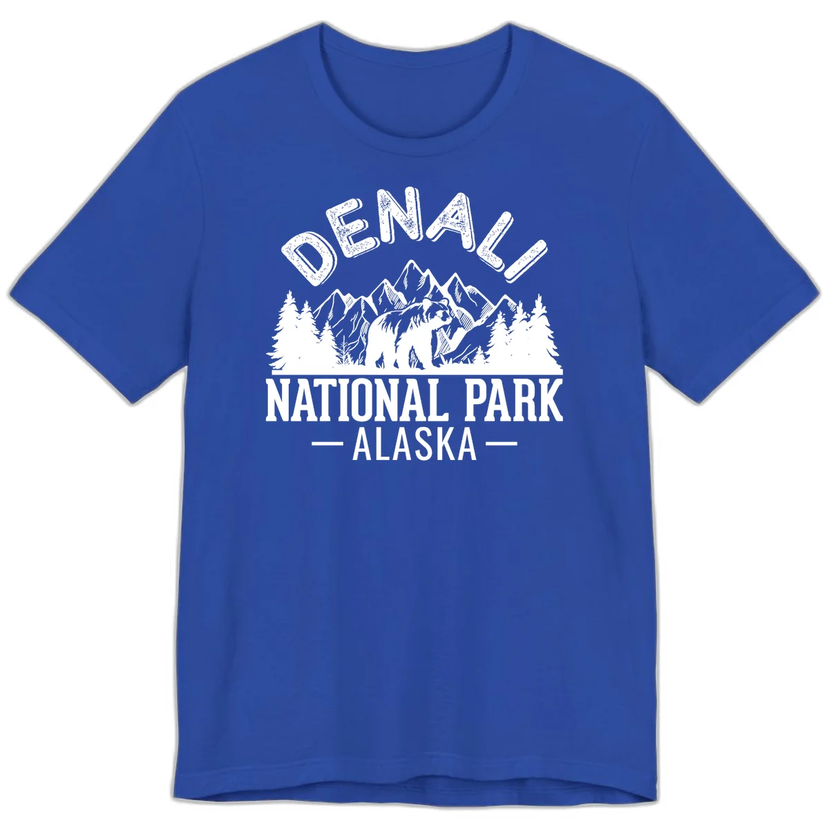 Denali National Park Alaska Wilderness Premium Tee in True Royal
