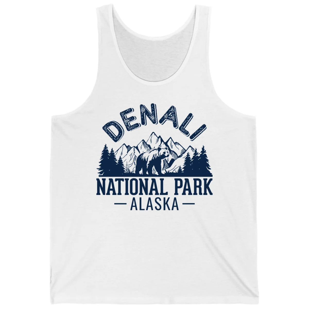 Denali National Park Alaska Wilderness Tank in White
