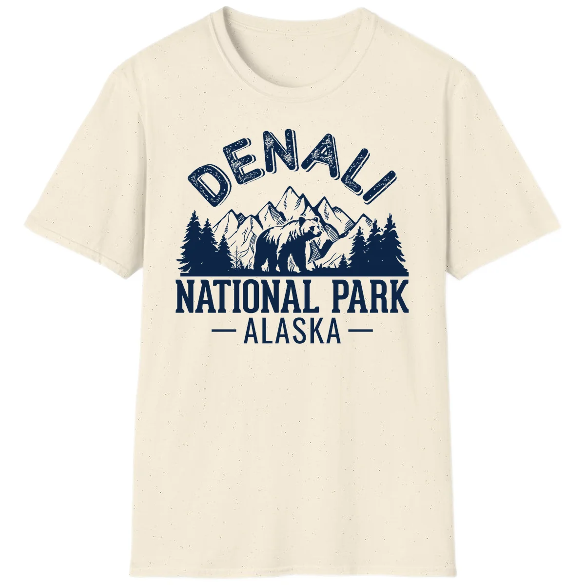 Denali National Park Alaska Wilderness T-Shirt in Natural
