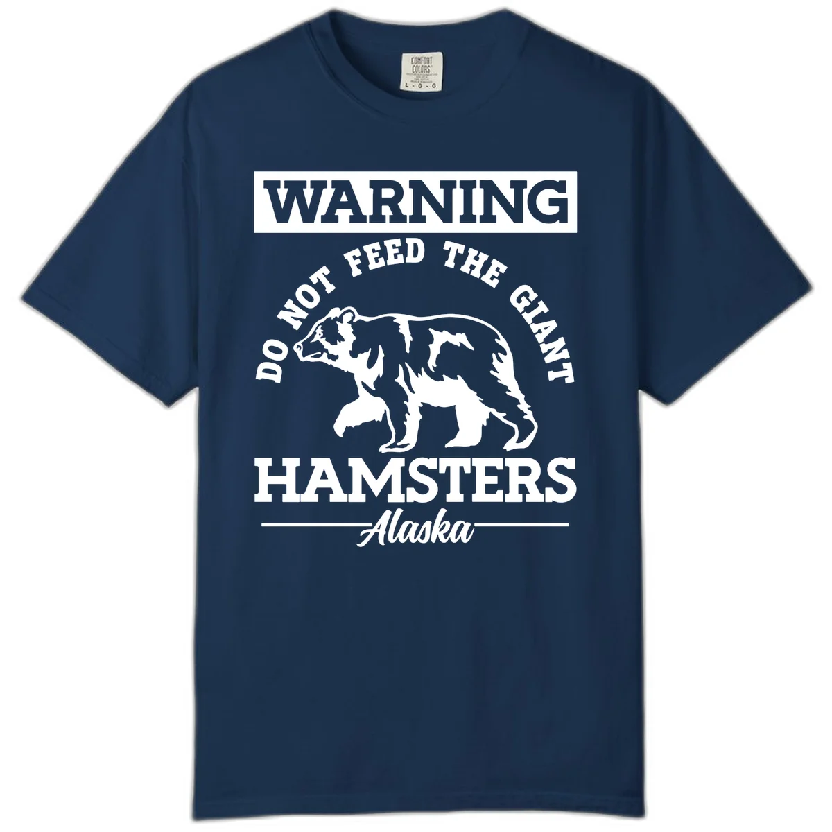Do Not Feed The Giant Hamsters Alaska Comfort Color in Navy