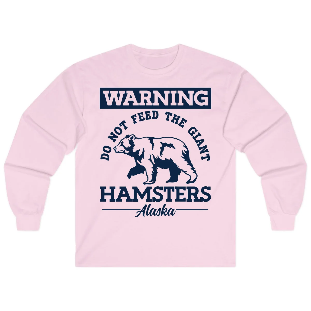 Do Not Feed The Giant Hamsters Alaska Long Sleeve in Light Pink