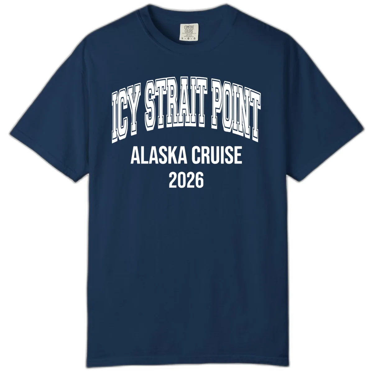 Dry Strait Point Alaska Cruise 2026 Comfort Color in Navy