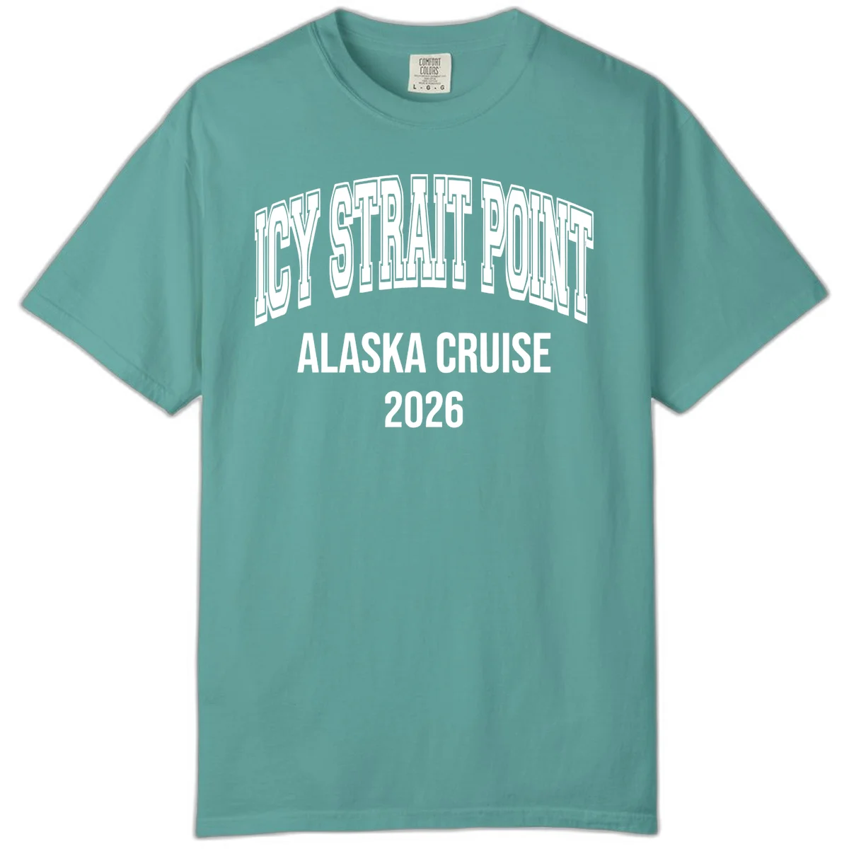 Dry Strait Point Alaska Cruise 2026 Comfort Color in Seafoam