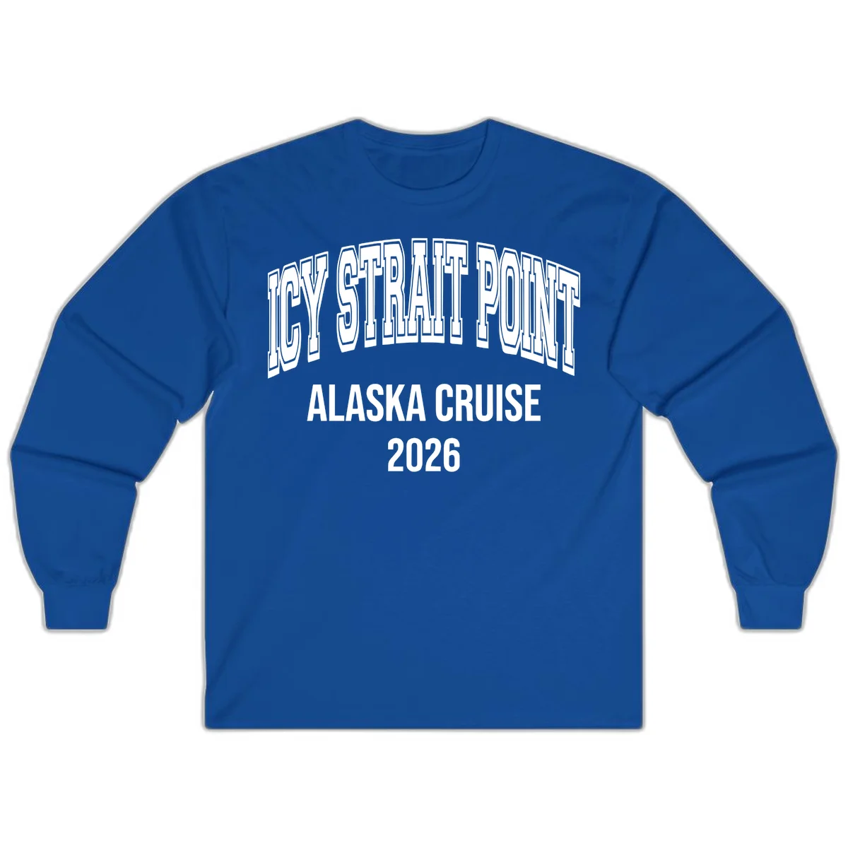 Dry Strait Point Alaska Cruise 2026 Long Sleeve in Royal
