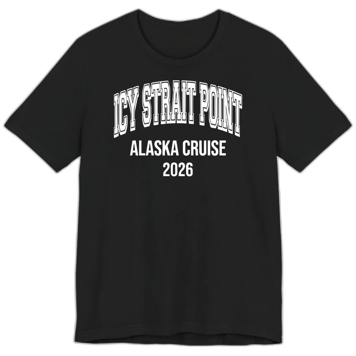 Dry Strait Point Alaska Cruise 2026 Premium Tee in Black