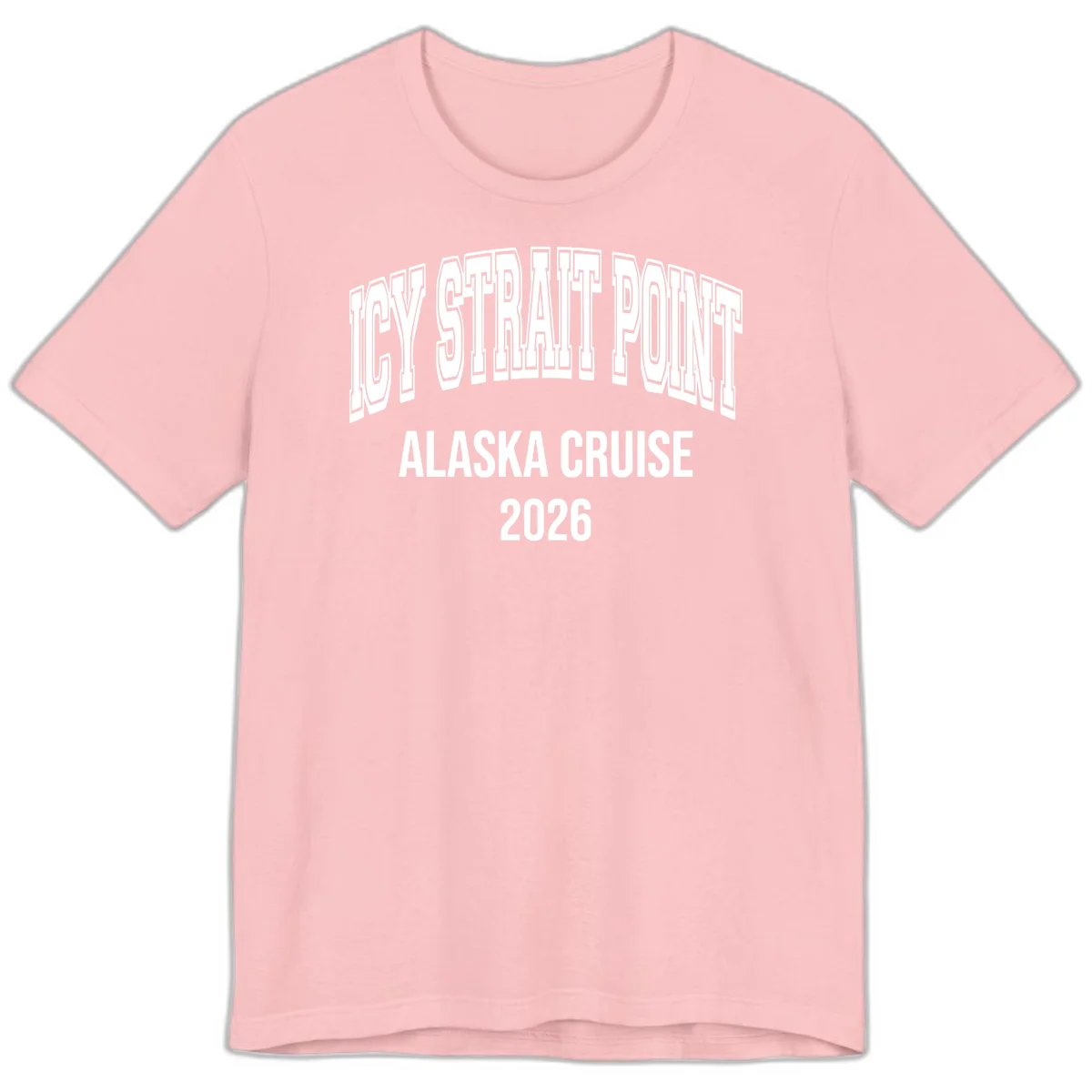 Dry Strait Point Alaska Cruise 2026 Premium Tee in Pink
