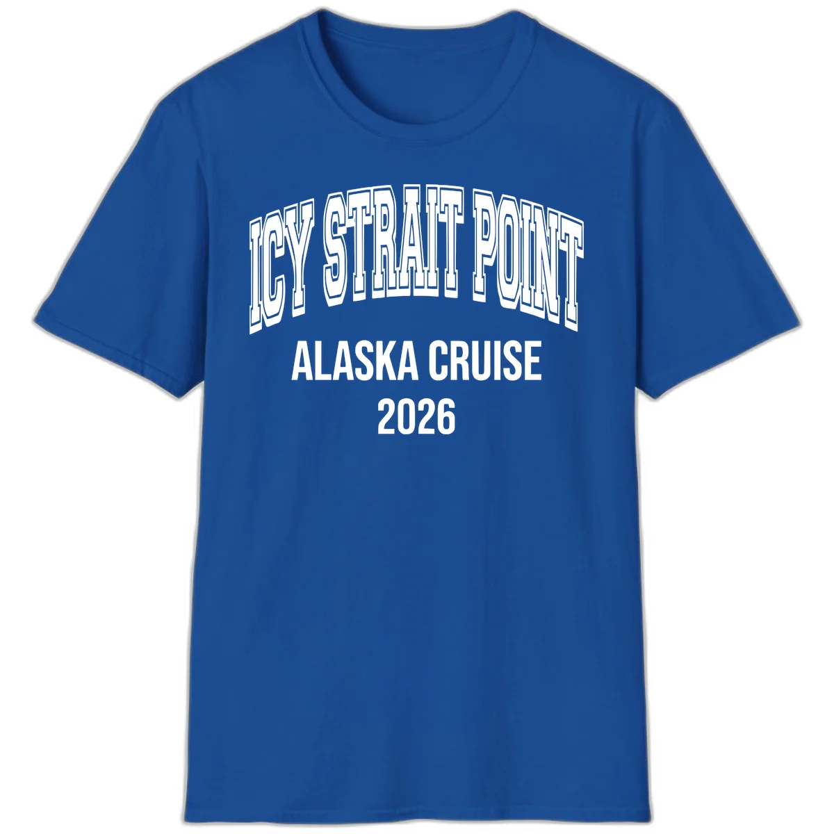 Dry Strait Point Alaska Cruise 2026 T-Shirt in Royal