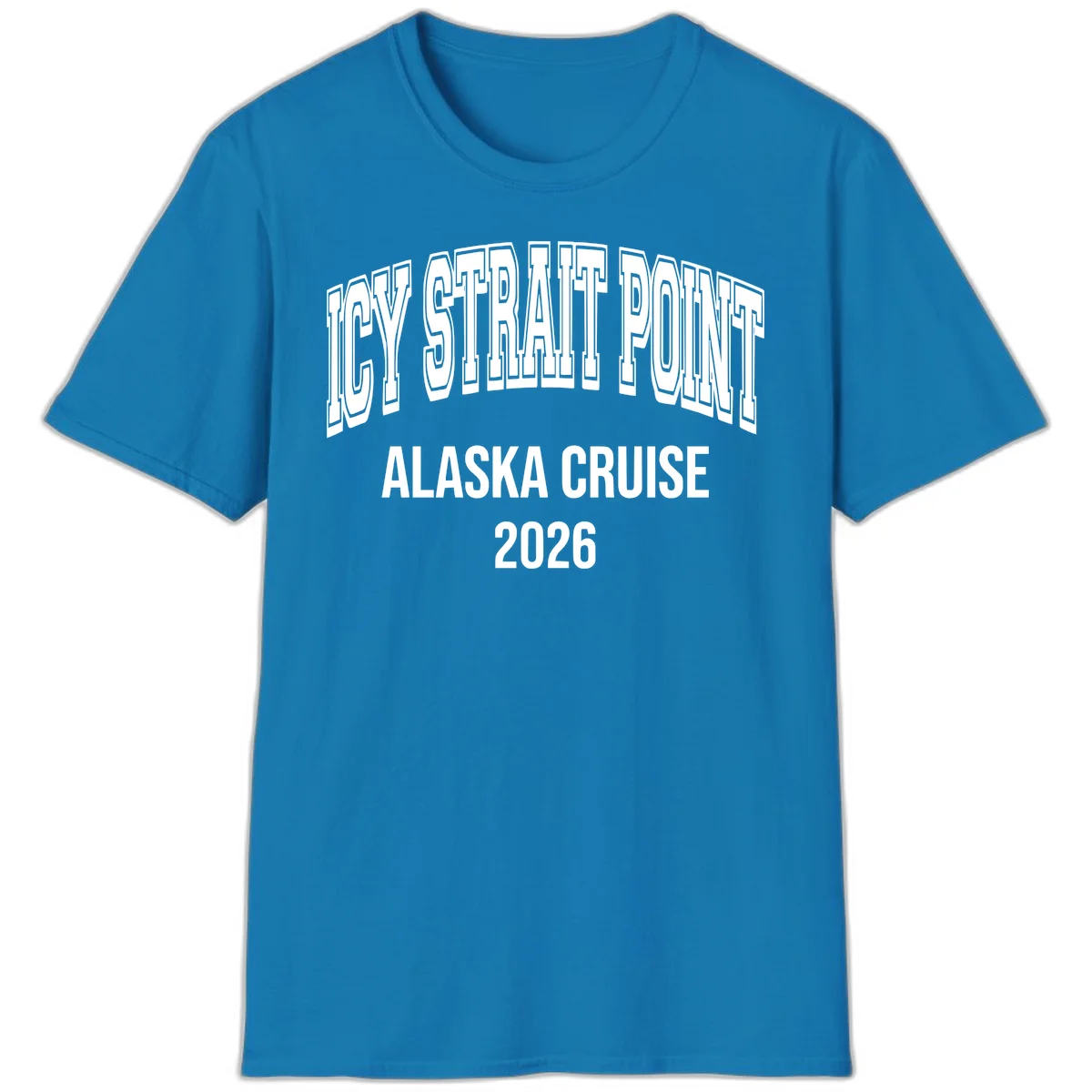 Dry Strait Point Alaska Cruise 2026 T-Shirt in Sapphire