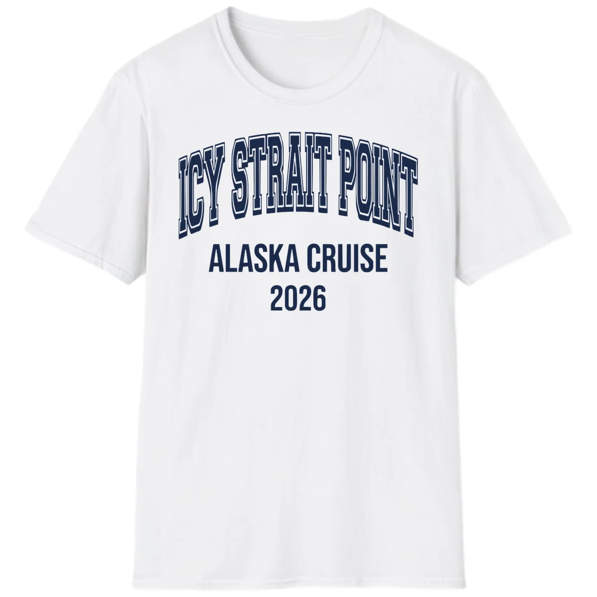 Dry Strait Point Alaska Cruise 2026 T-Shirt in White
