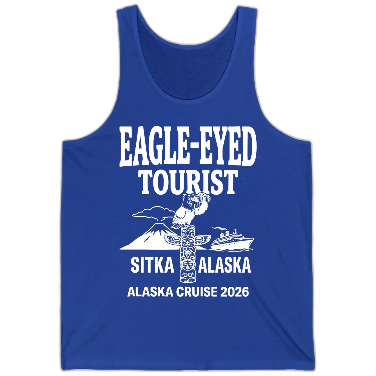 Eagle-Eyed Tourist Sitka Alaska Tank in True Royal