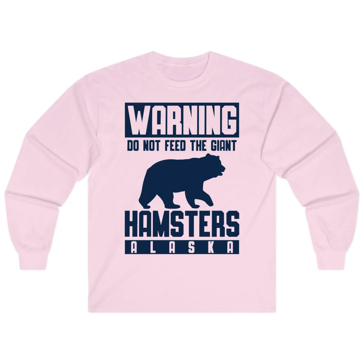 Do Not Feed The Giant Hamsters Alaska Long Sleeve in Light Pink