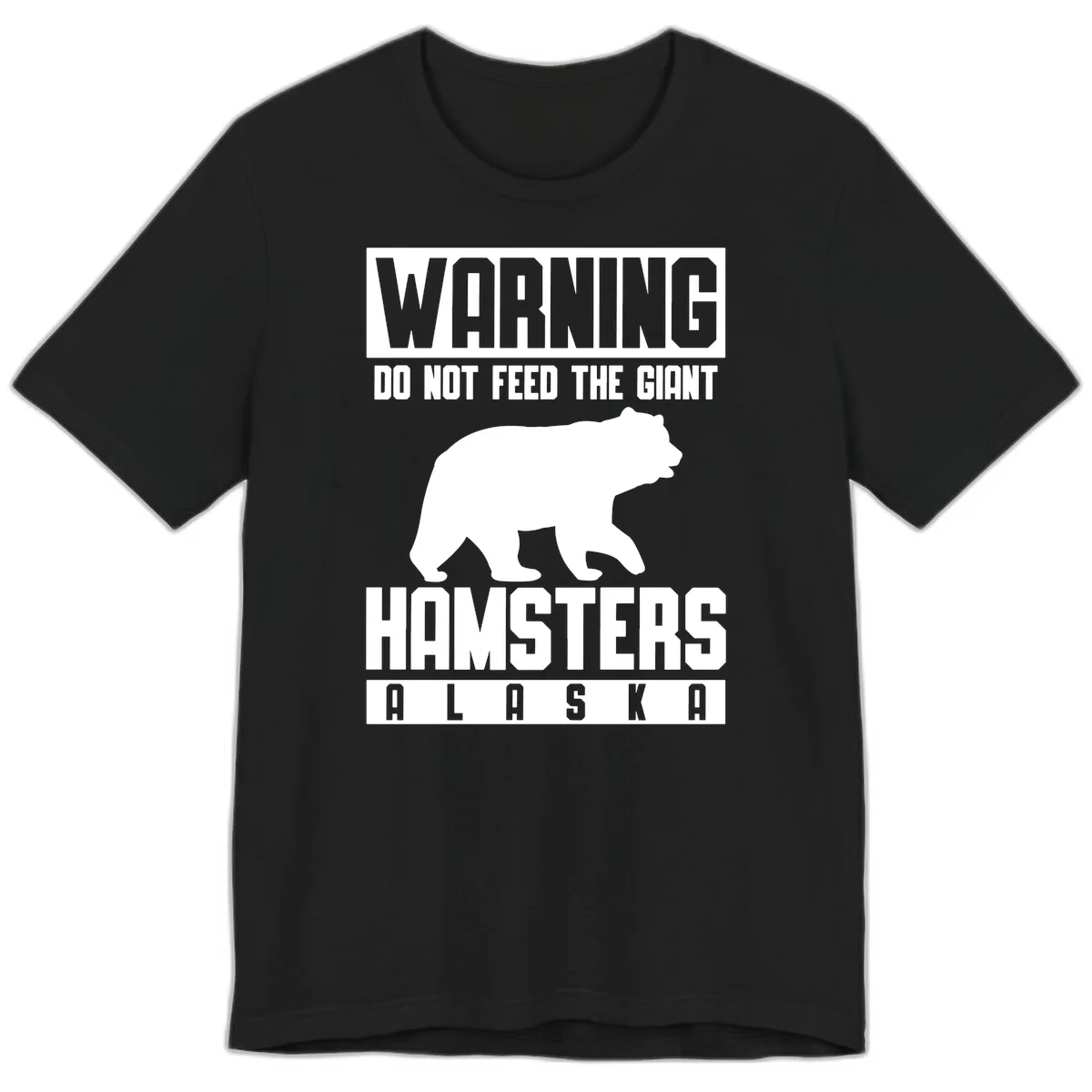 Do Not Feed The Giant Hamsters Premium Tee in Black
