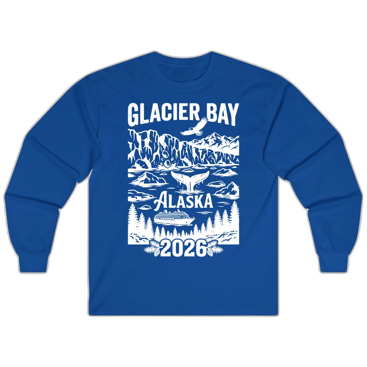 Glacier Bay Alaska Cruise 2026 Long Sleeve in Royal