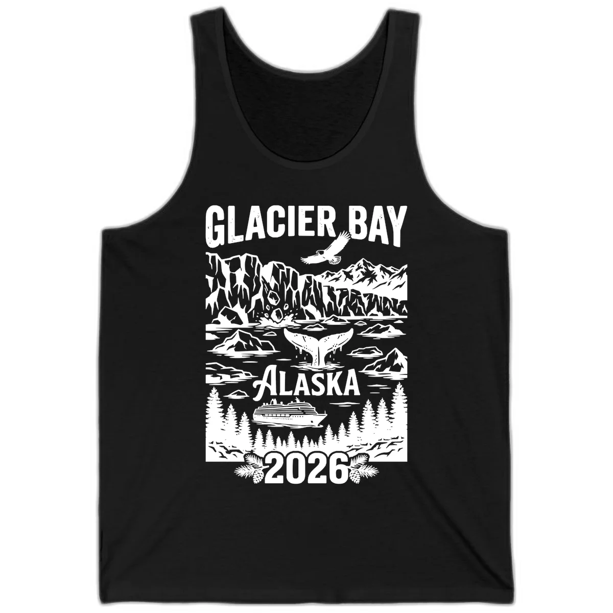 Glacier Bay Alaska Cruise 2026 Tank in Black