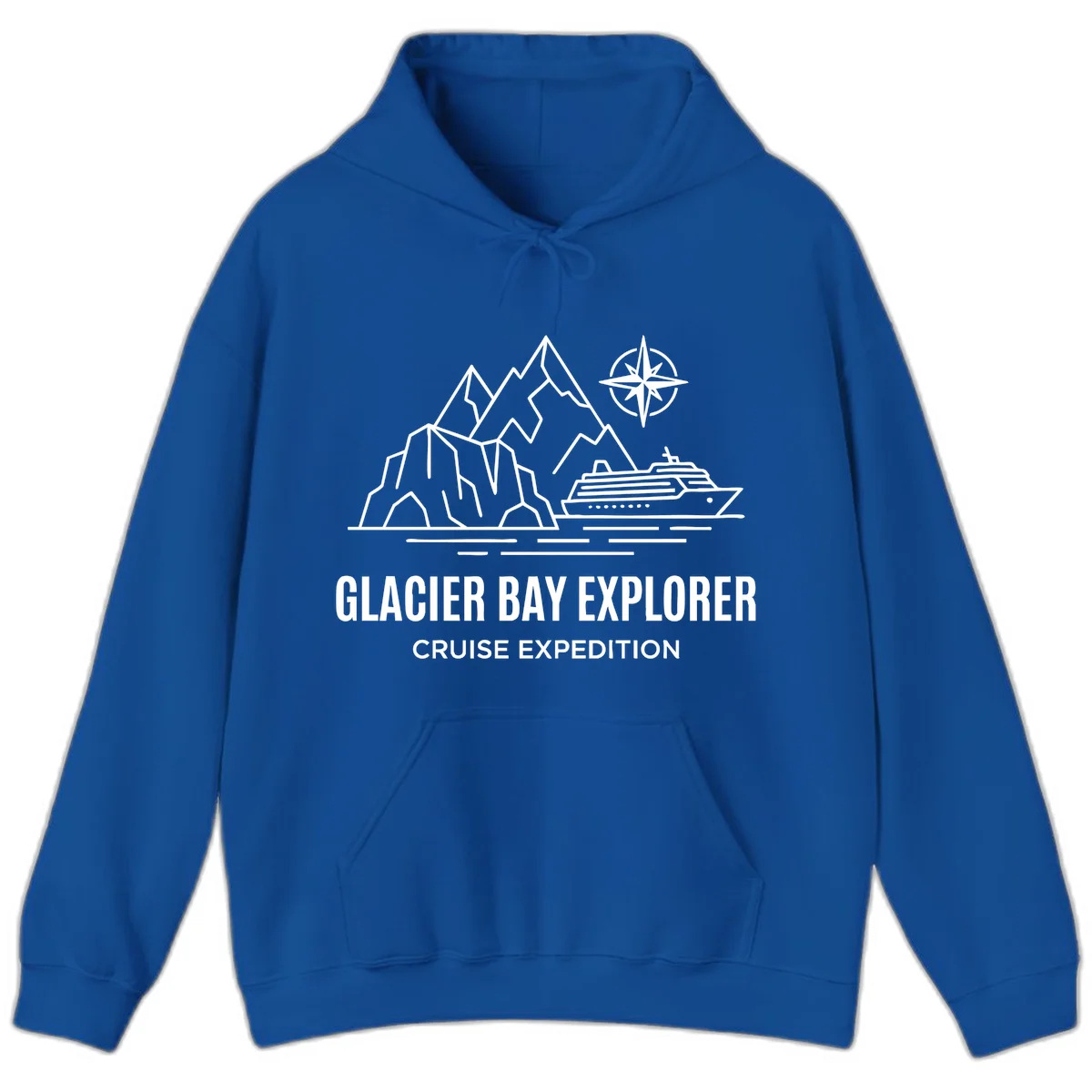 Glacier Bay Explorer Alaska Cruise Hoodie in Royal