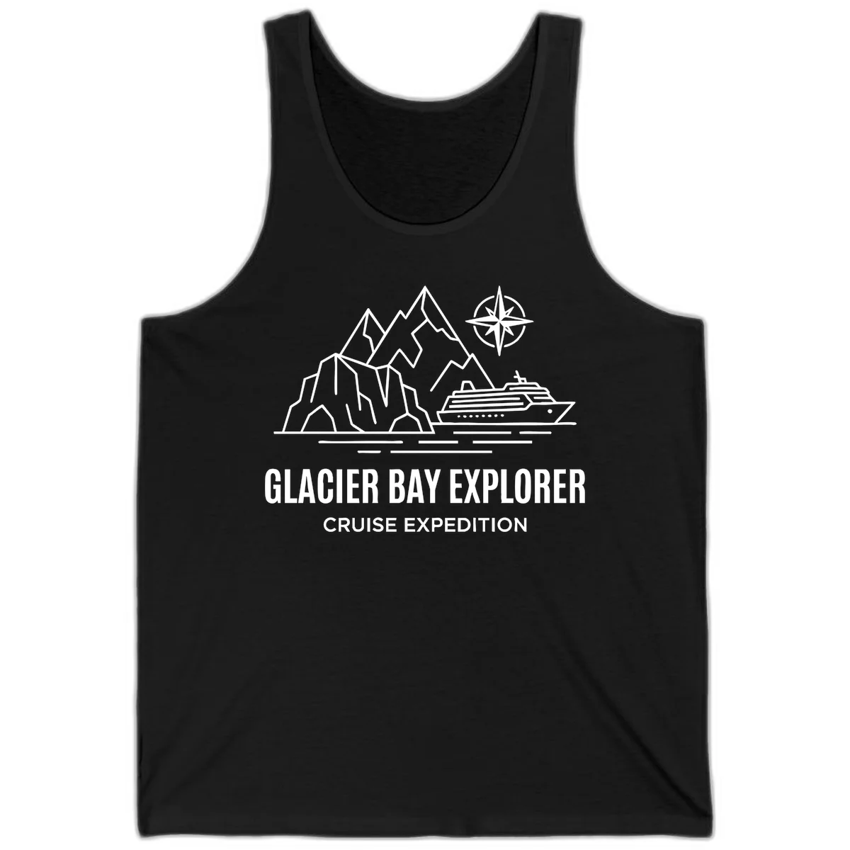 Glacier Bay Explorer Cruise Expedition Tank Top in Black