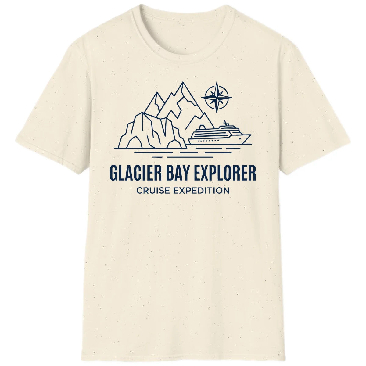 Glacier Bay Explorer Alaska Cruise T-Shirt in Natural