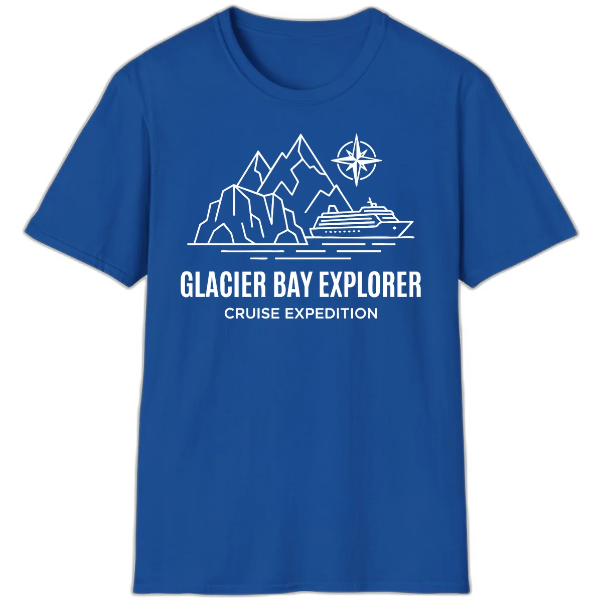 Glacier Bay Explorer Alaska Cruise T-Shirt in Royal