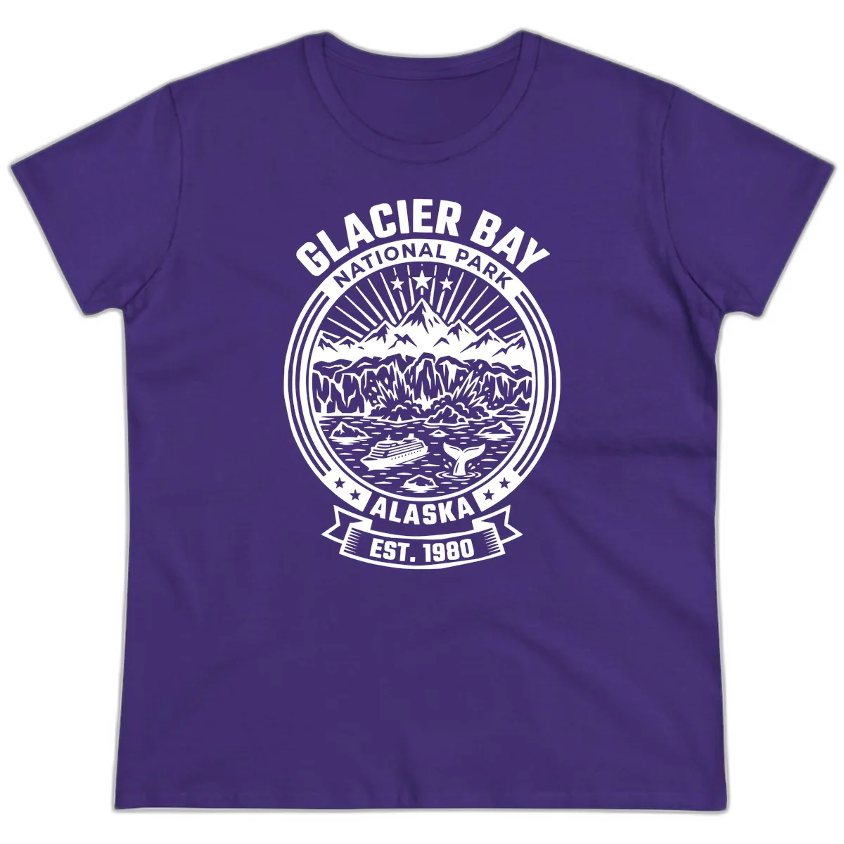 Glacier Bay National Park & Preserve Ladies Tee in Purple