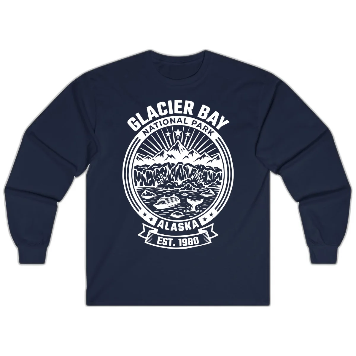 Glacier Bay National Park Alaska Long Sleeve in Navy