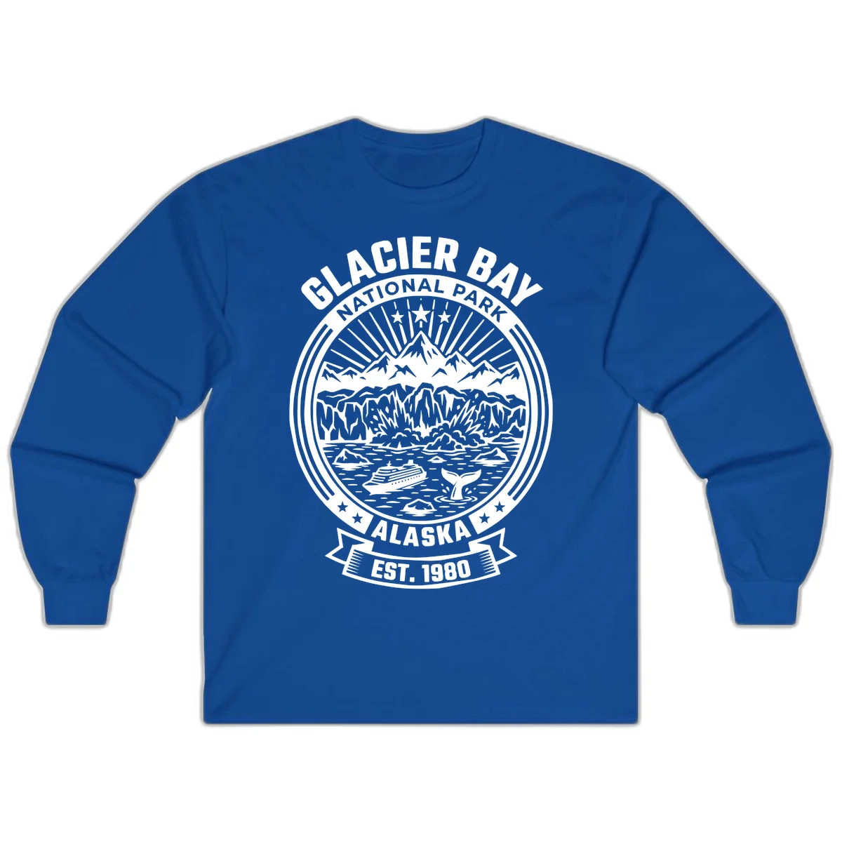 Glacier Bay Alaska National Park Long Sleeve in Royal
