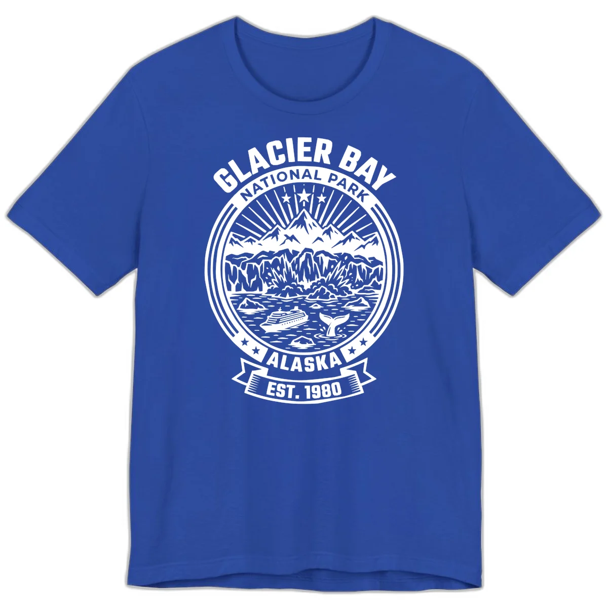 Glacier Bay Alaska National Park Premium Tee in True Royal