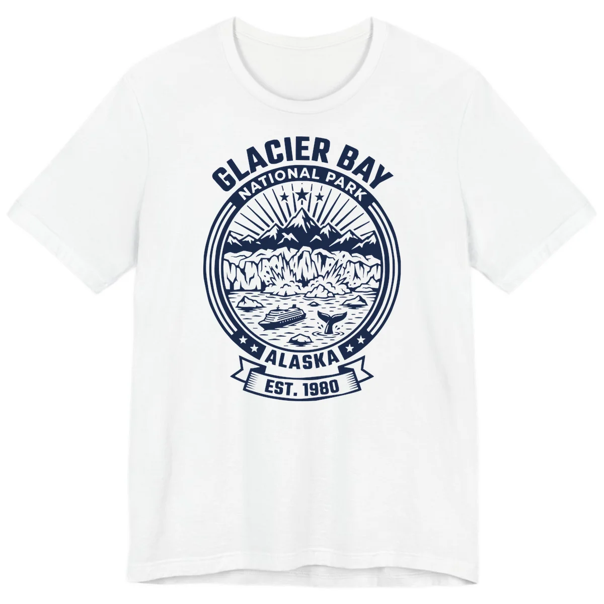 Glacier Bay National Park Alaska Premium T-Shirt in White