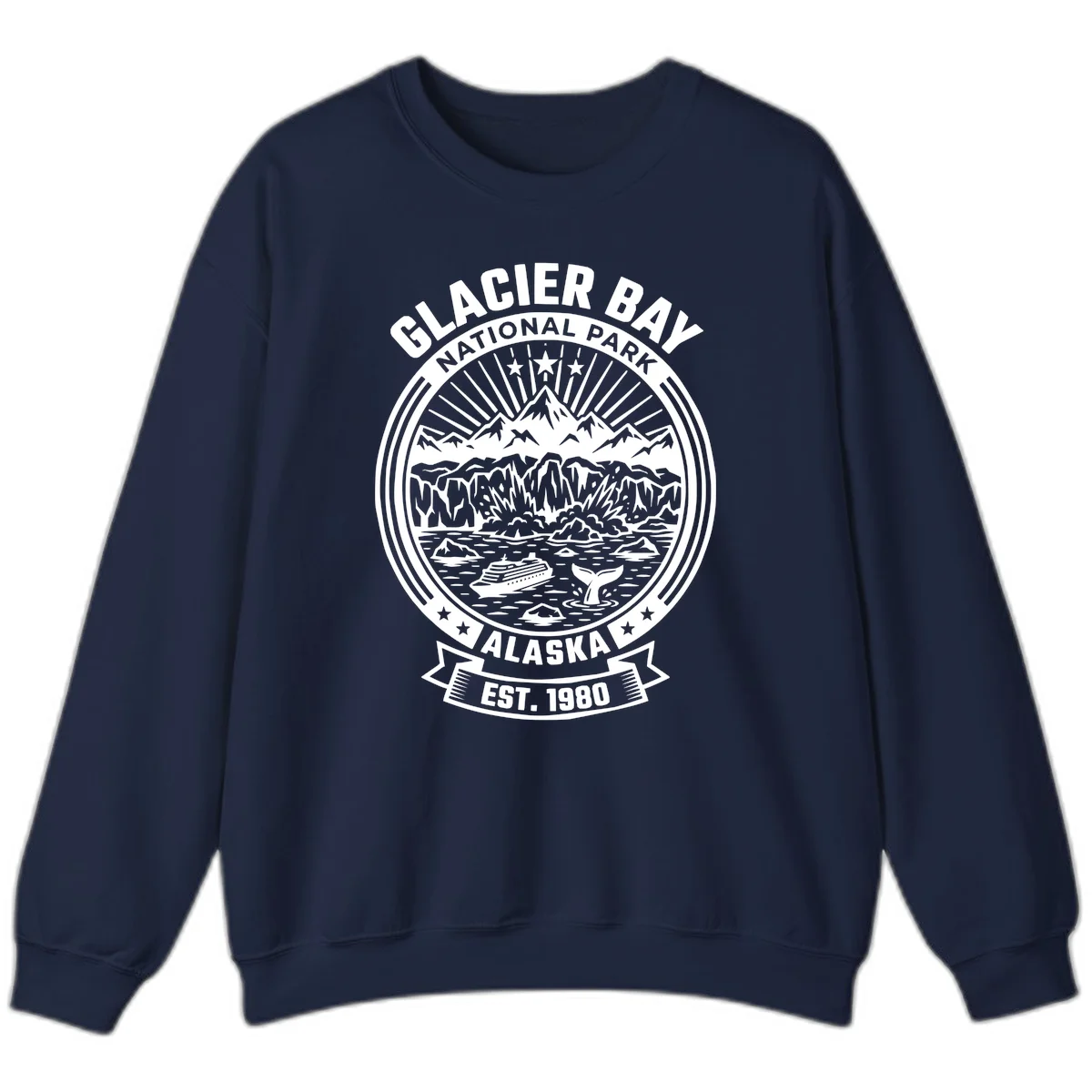 Glacier Bay National Park Alaska Sweatshirt in Navy