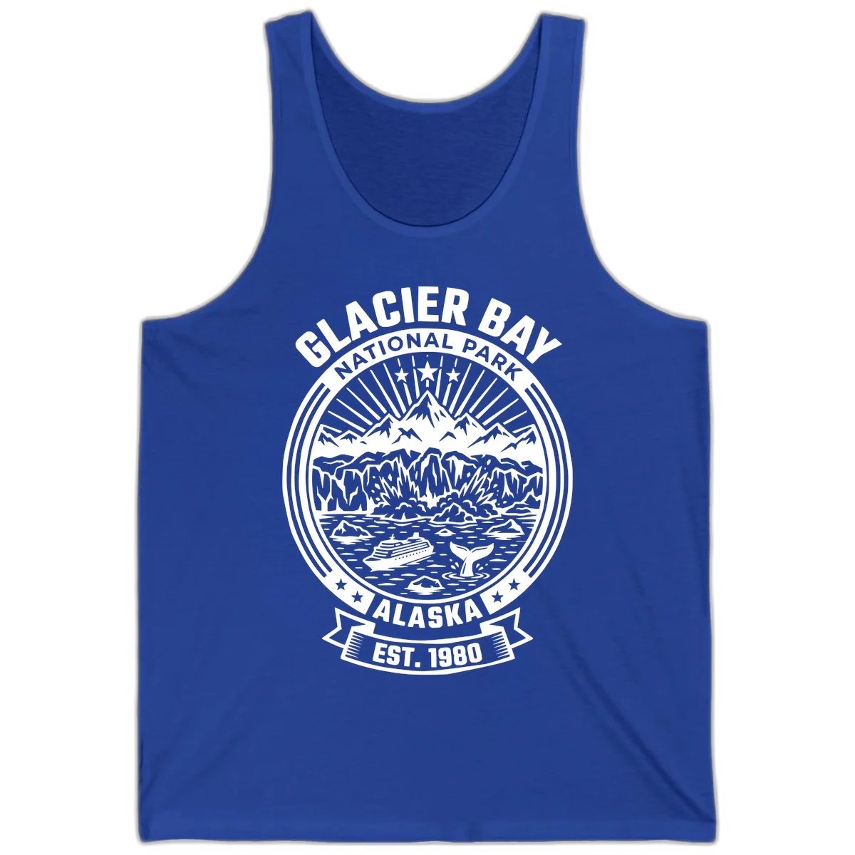 Glacier Bay National Park Alaska Tank Top in True Royal