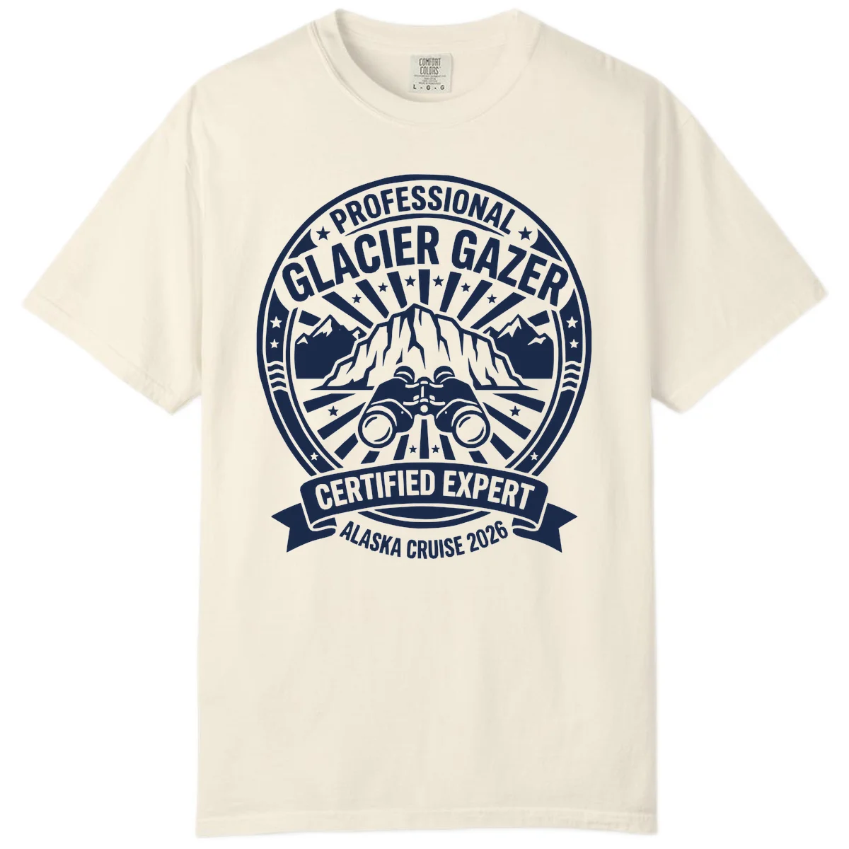 Professional Glacier Gazer Certified Expert Comfort Color T-Shirt in Ivory