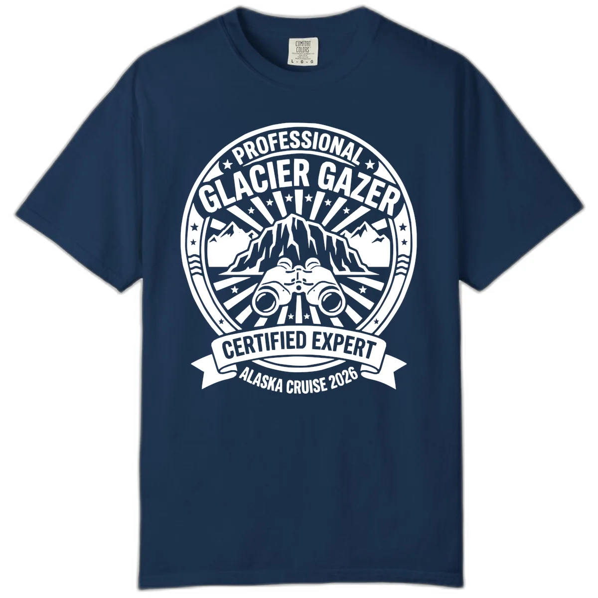 Professional Glacier Gazer Certified Expert Comfort Color T-Shirt in Navy
