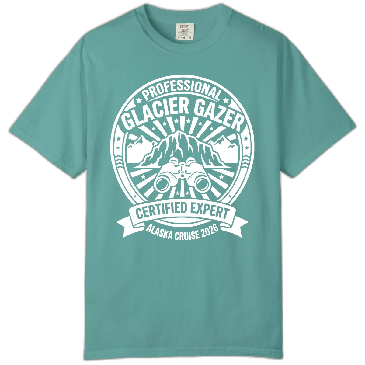 Professional Glacier Gazer Certified Expert Comfort Color T-Shirt in Seafoam