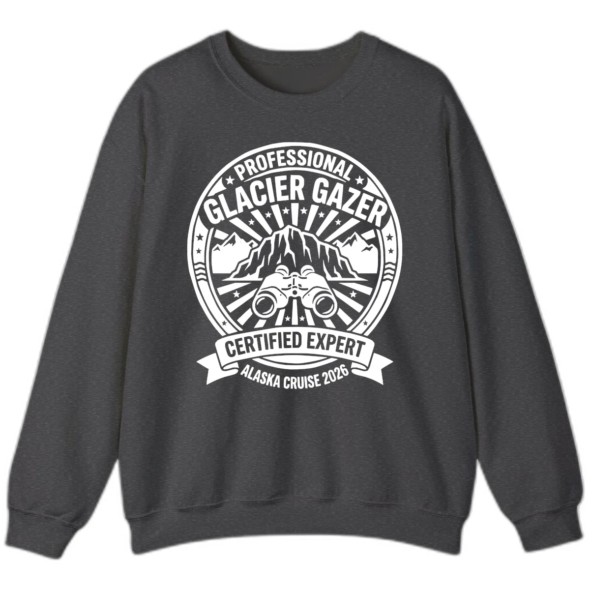 Professional Glacier Gazer Certified Expert Badge Sweatshirt in Dark Heather