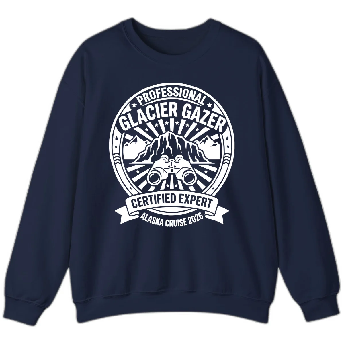 Professional Glacier Gazer Certified Expert Badge Sweatshirt in Navy
