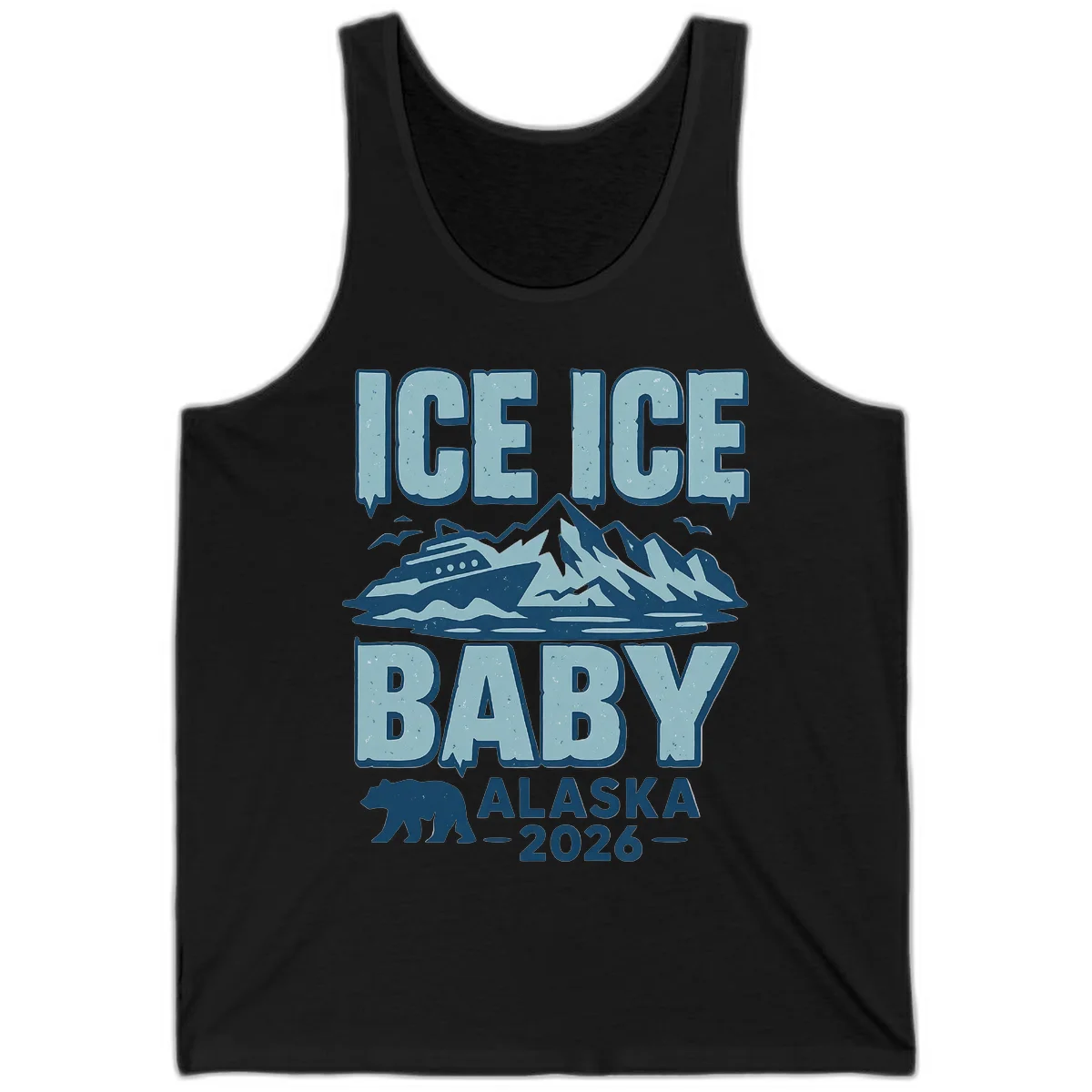 Ice Ice Baby Alaska Cruise Tank in Black