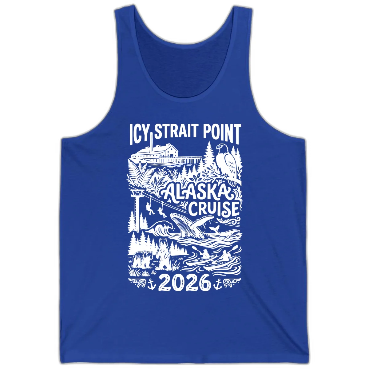 Icy Strait Point Alaska Cruise 2026 Tank in True Royal