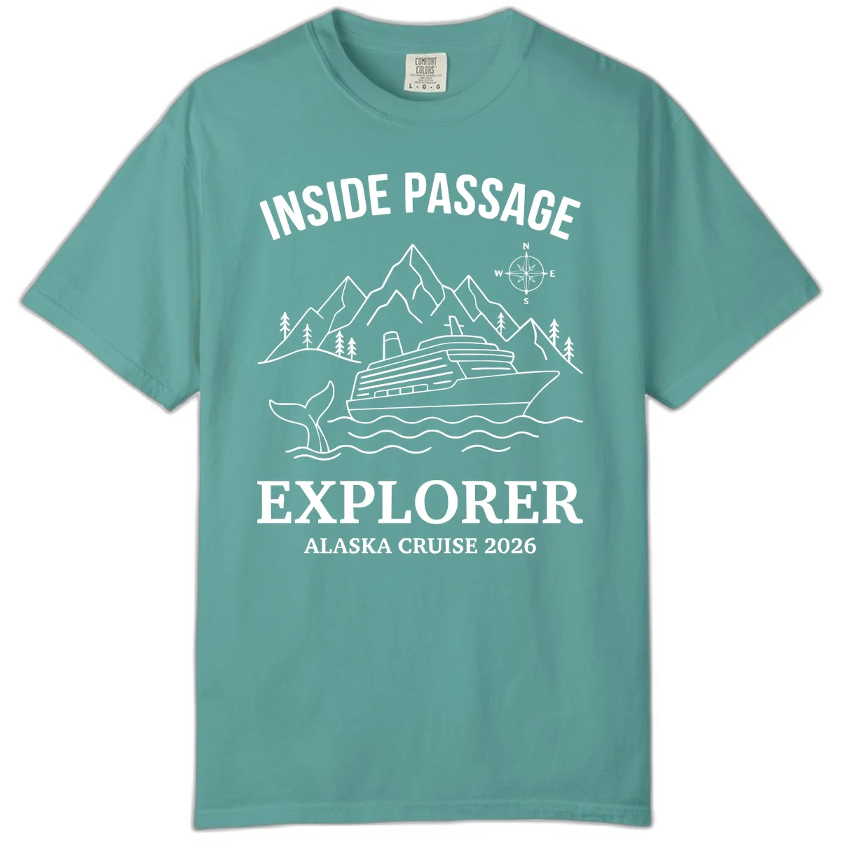 Inside Passage Explorer Alaska Cruise 2026 Comfort Color in Seafoam