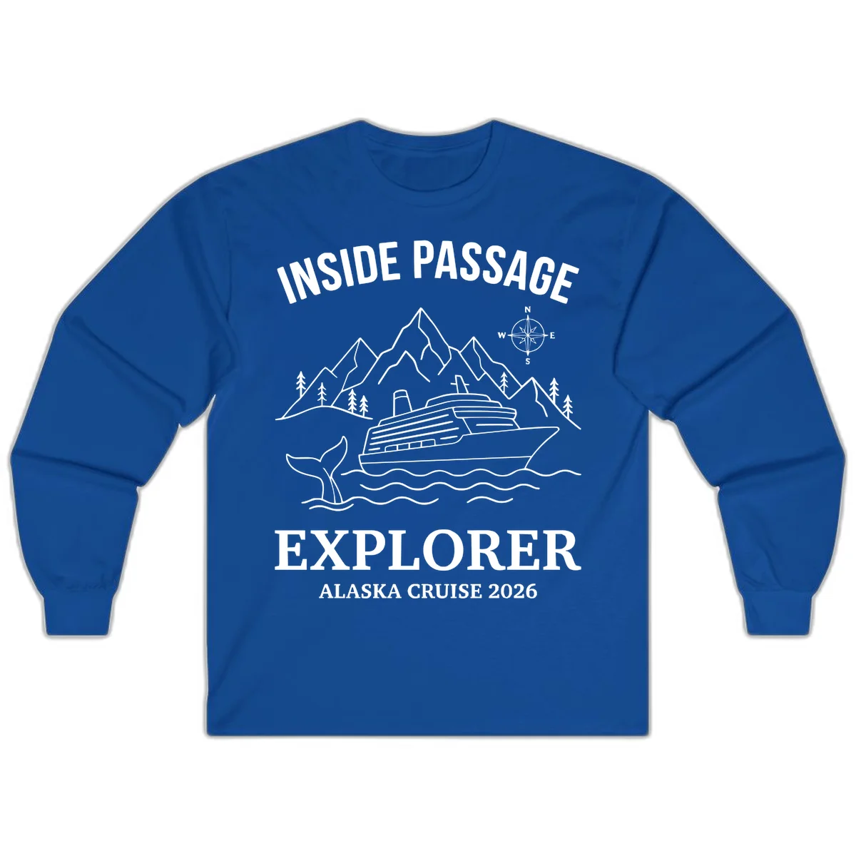 Inside Passage Explorer Alaska Cruise 2026 Long Sleeve in Royal
