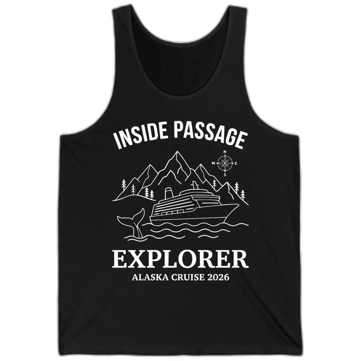 Inside Passage Explorer Alaska Cruise 2026 Tank in Black