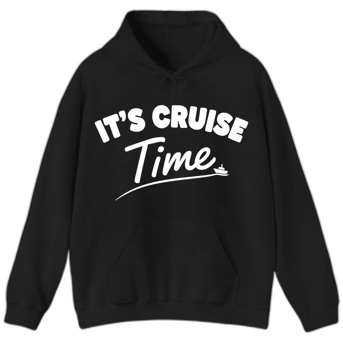 It's Cruise Time Hoodie in Black