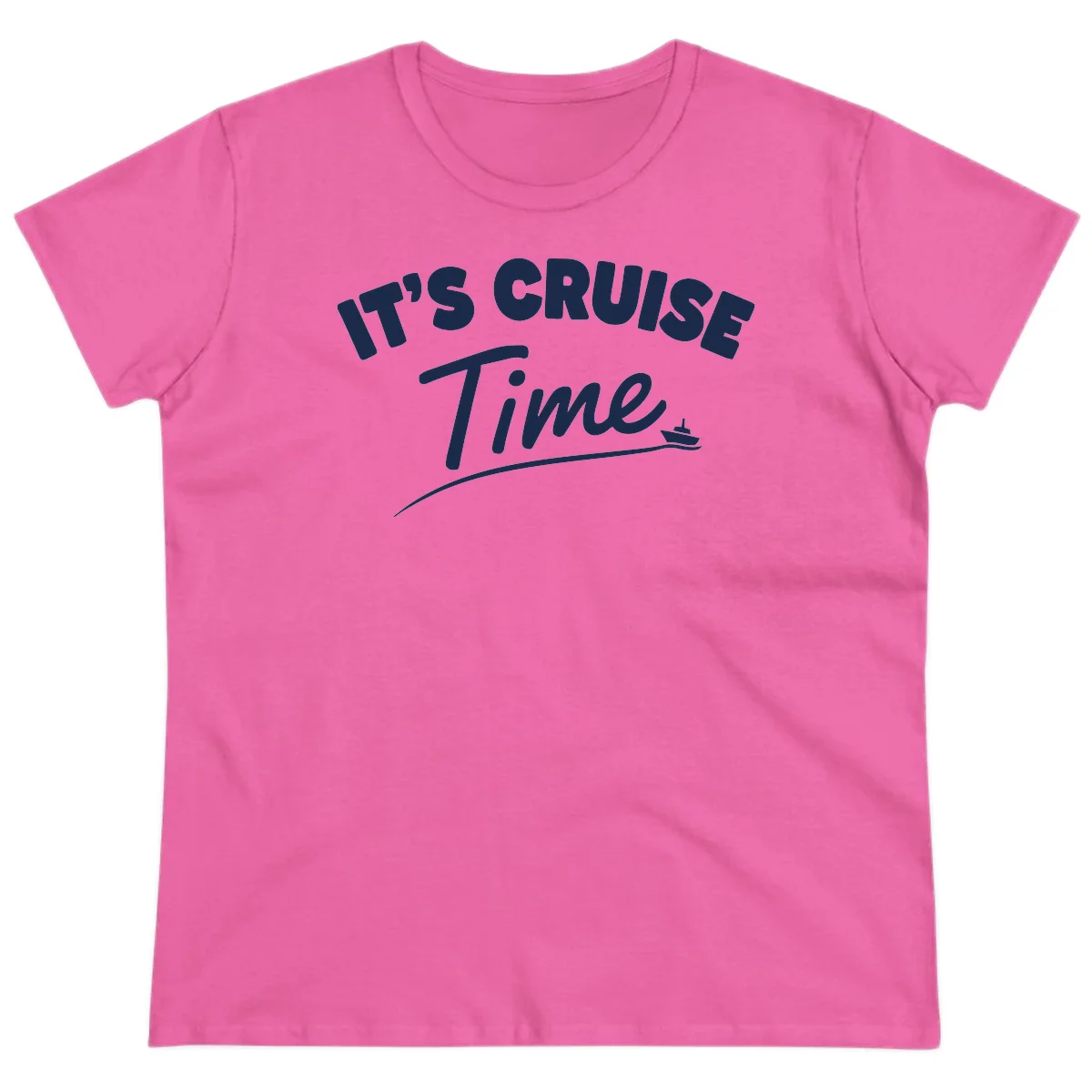 It's Cruise Time Ladies Tee in Azalea