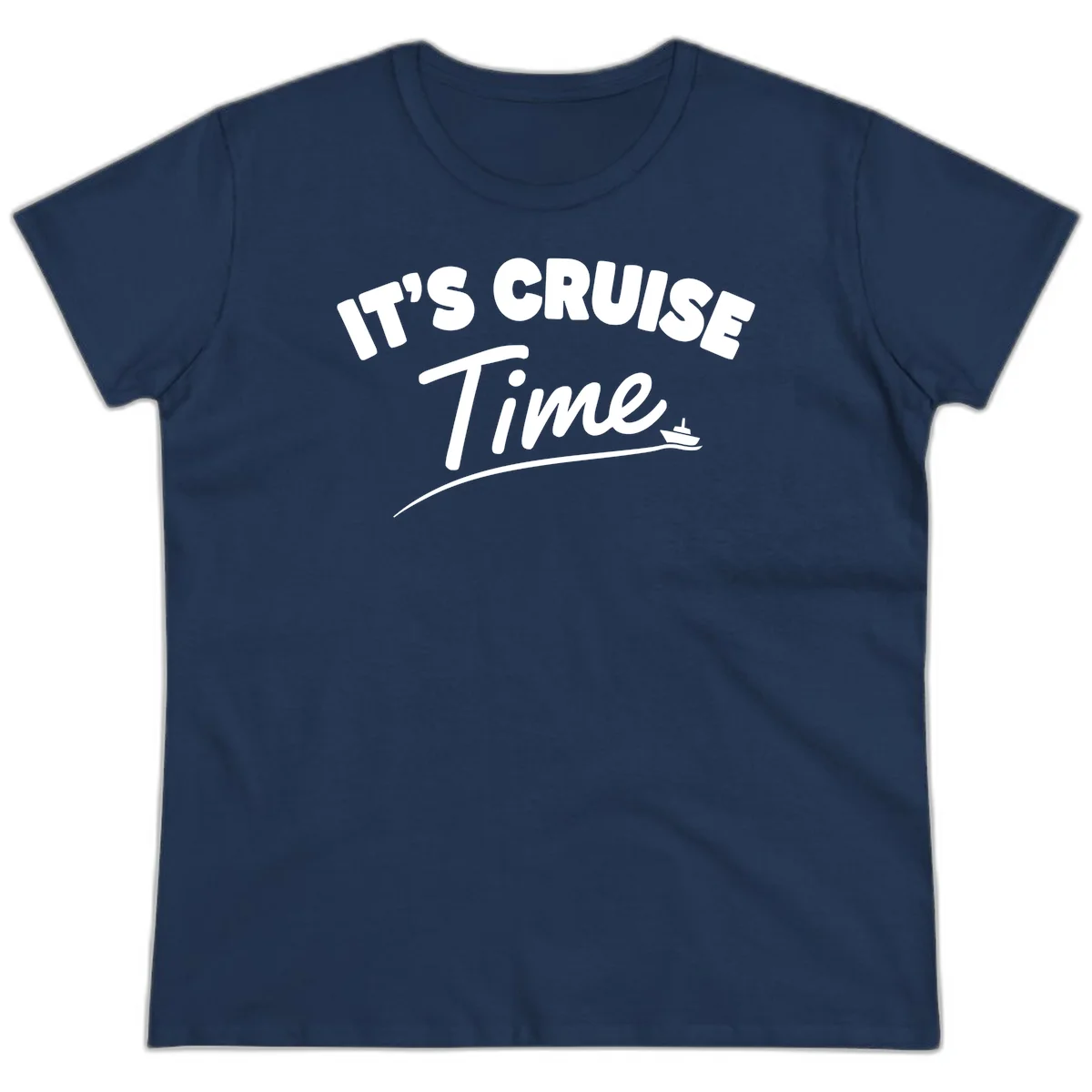 It's Cruise Time Ladies Tee in Navy