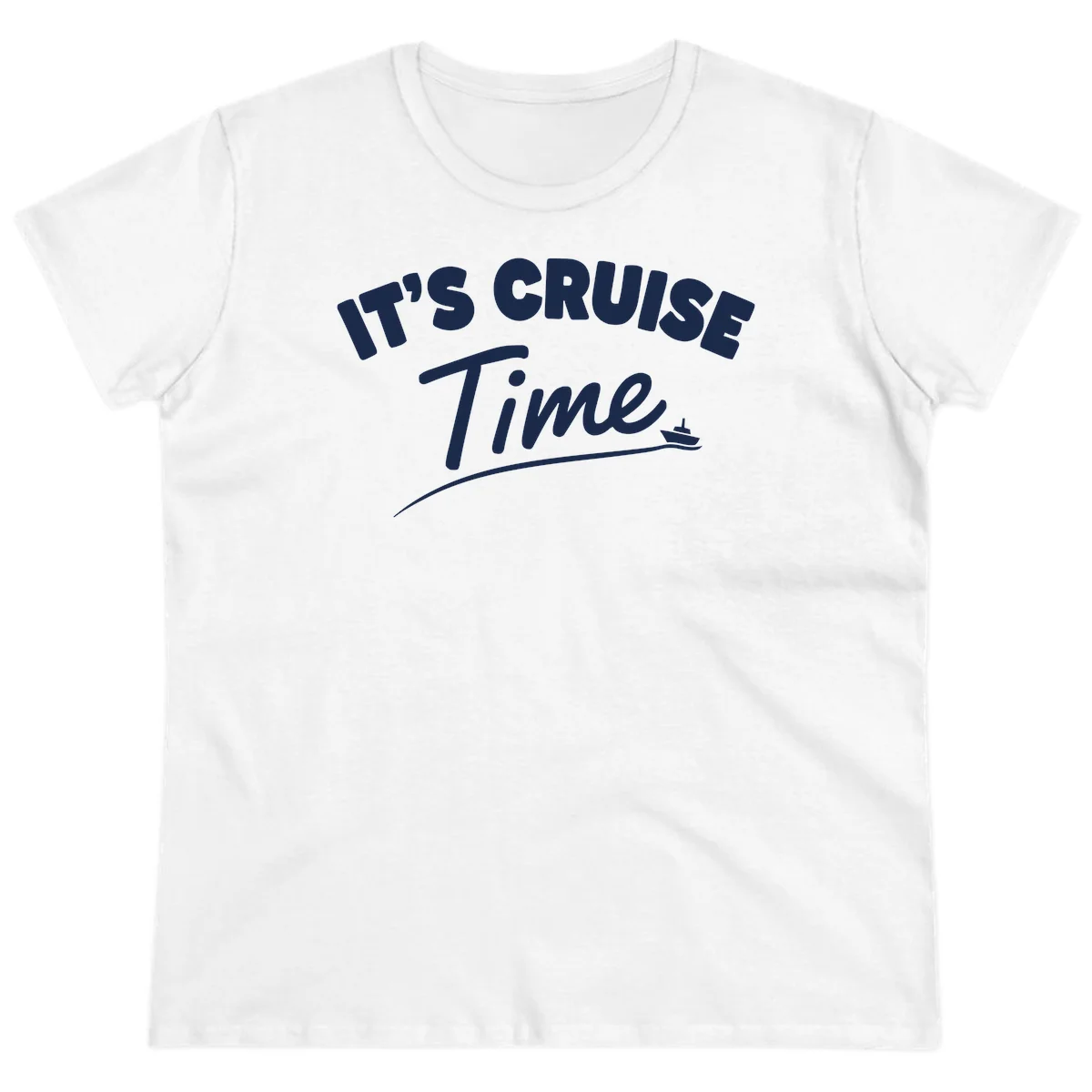It's Cruise Time Ladies Tee in White
