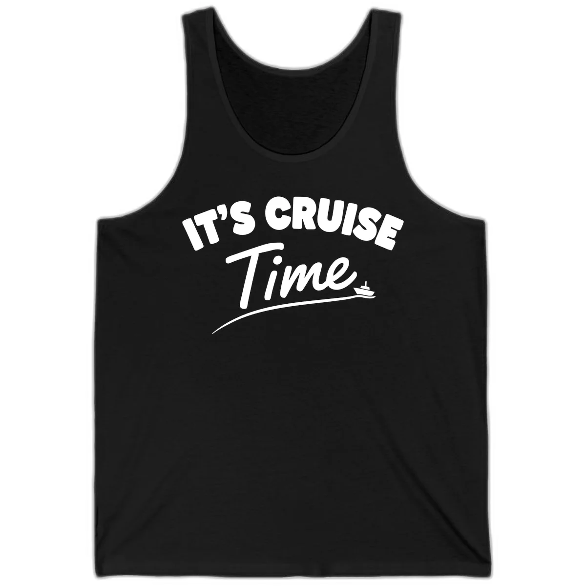 It's Cruise Time Tank in Black